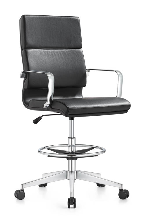 Leather Swivel Stool by Woodstock