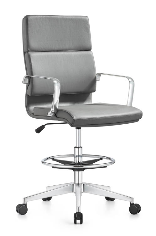 Leather Swivel Stool by Woodstock