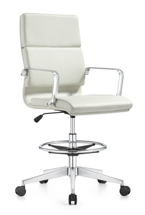 Leather Swivel Stool by Woodstock