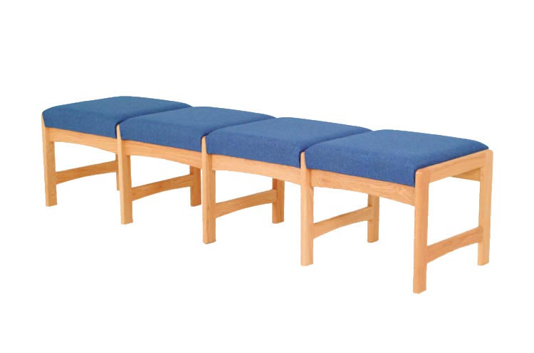 Quadruple Reception Bench by Wooden Mallet