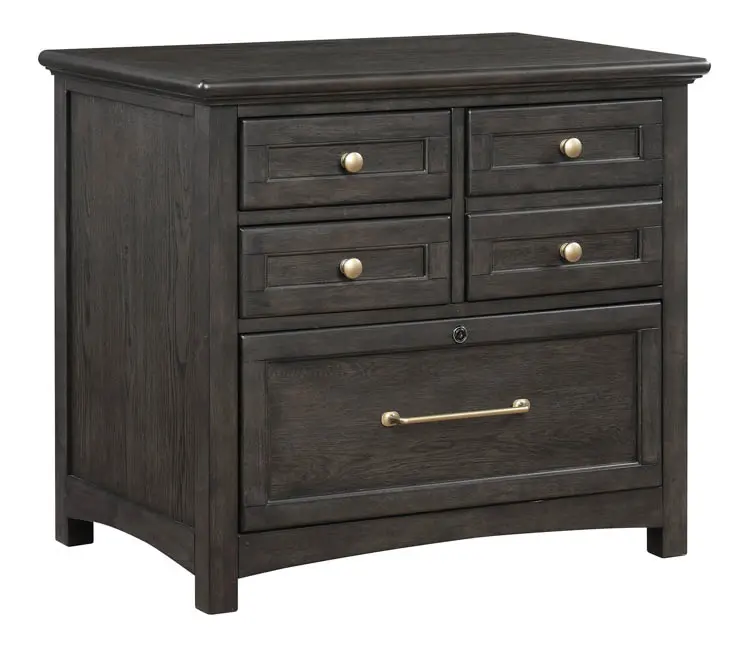 Ball-Bearing Lateral File Cabinet 34in W x 22in D x 31in H with 4 Drawers by Wilshire Furniture
