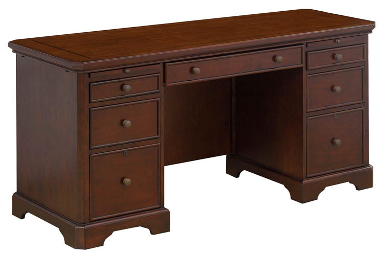 66in W Flat Top Executive Desk by Wilshire Furniture