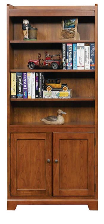 Solutions 72"H Bookcase with Doors by Wilshire Furniture