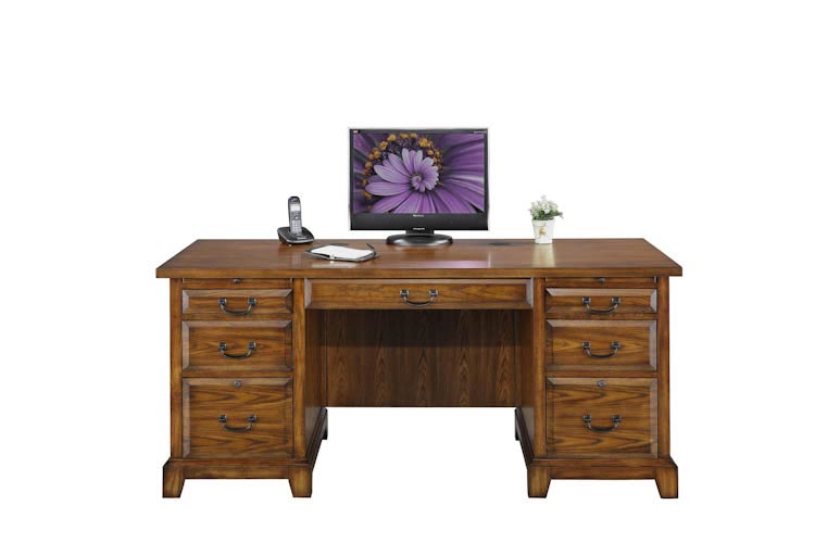 66"W x 27"D x 30.5"H Flat Top Desk by Wilshire Furniture